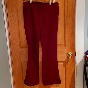 Maroon scrub pants